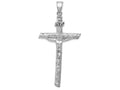 FJC Finejewelers 14k White Gold White Large Inri Crucifix Charm