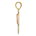 FJC Finejewelers 14k Yellow Rose Gold with with Rhodium Guadalupe 15 Charm