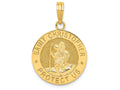 FJC Finejewelers 14k Yellow Gold Saint Christopher Medal Charm
