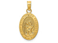 FJC Finejewelers 14k Yellow Gold Saint Christopher Medal Charm