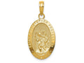 FJC Finejewelers 14k Yellow Gold Saint Christopher Medal Charm