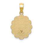 FJC Finejewelers 14k Yellow White Gold with with Rhodium Baptism Charm