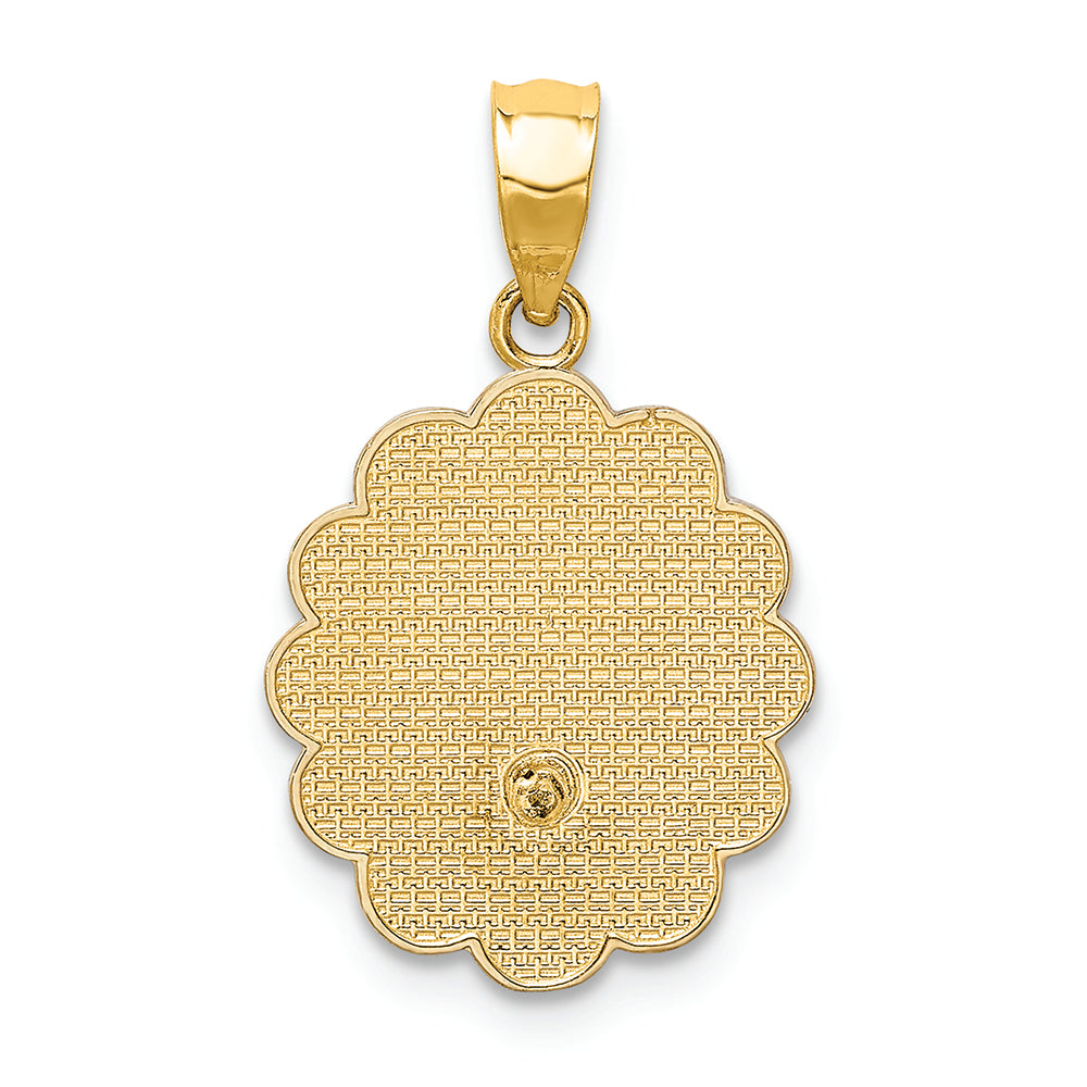 FJC Finejewelers 14k Yellow White Gold with with Rhodium Baptism Charm