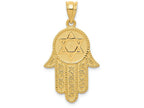 FJC Finejewelers 14k Yellow Gold Hamsa with Star Of David Charm