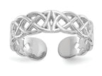 FJC Finejewelers 14k White Gold Polished with Design Toe Ring 4mm
