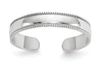 FJC Finejewelers 14k White Gold Polished Toe Ring 3mm wide