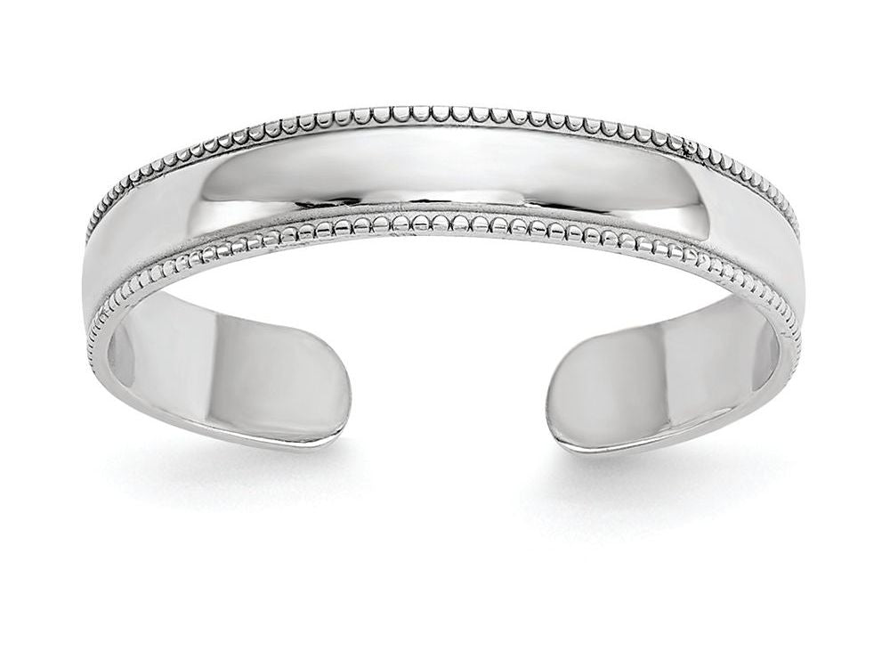 FJC Finejewelers 14k White Gold Polished Toe Ring 3mm wide