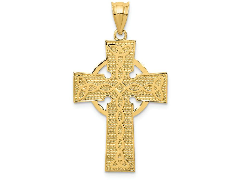 FJC Finejewelers 14k Yellow Gold Irish Cross Charm