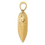 FJC Finejewelers 14k Yellow Gold Textured Puff Heart Charm