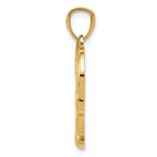 FJC Finejewelers 14k Yellow Gold Polished Infinity Heart Charm