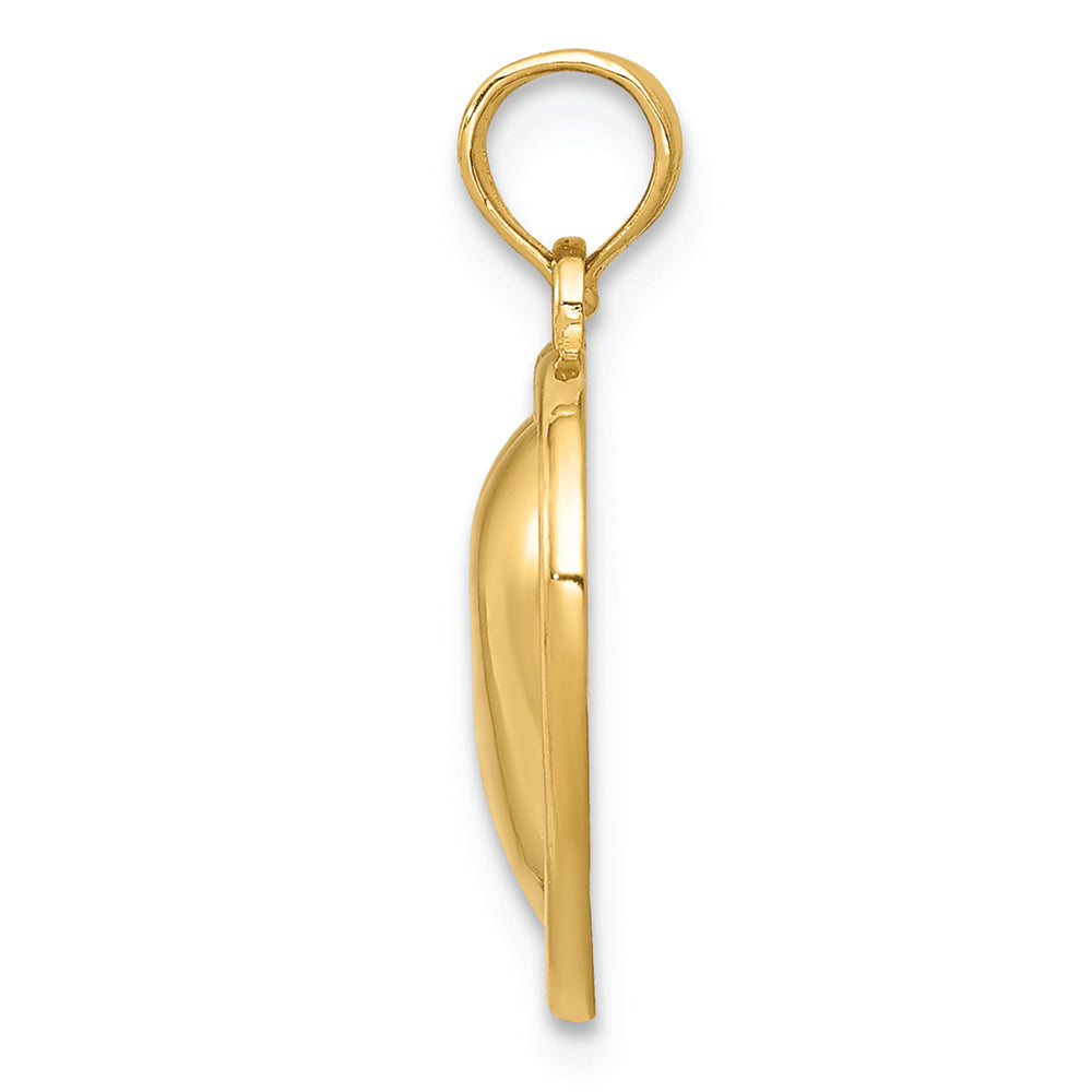 FJC Finejewelers 14k Yellow Gold Polished Heart Charm