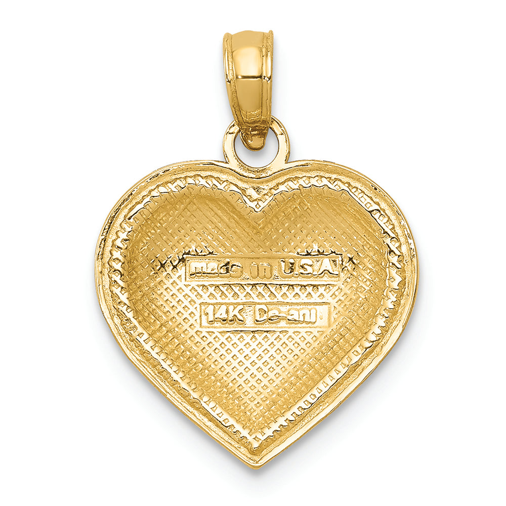 FJC Finejewelers 14k Yellow Gold Polished Heart Charm