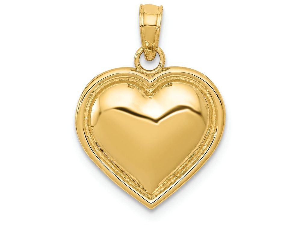 FJC Finejewelers 14k Yellow Gold Polished Heart Charm