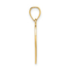 FJC Finejewelers 14k Yellow Gold Amor In Cut-out Heart Charm
