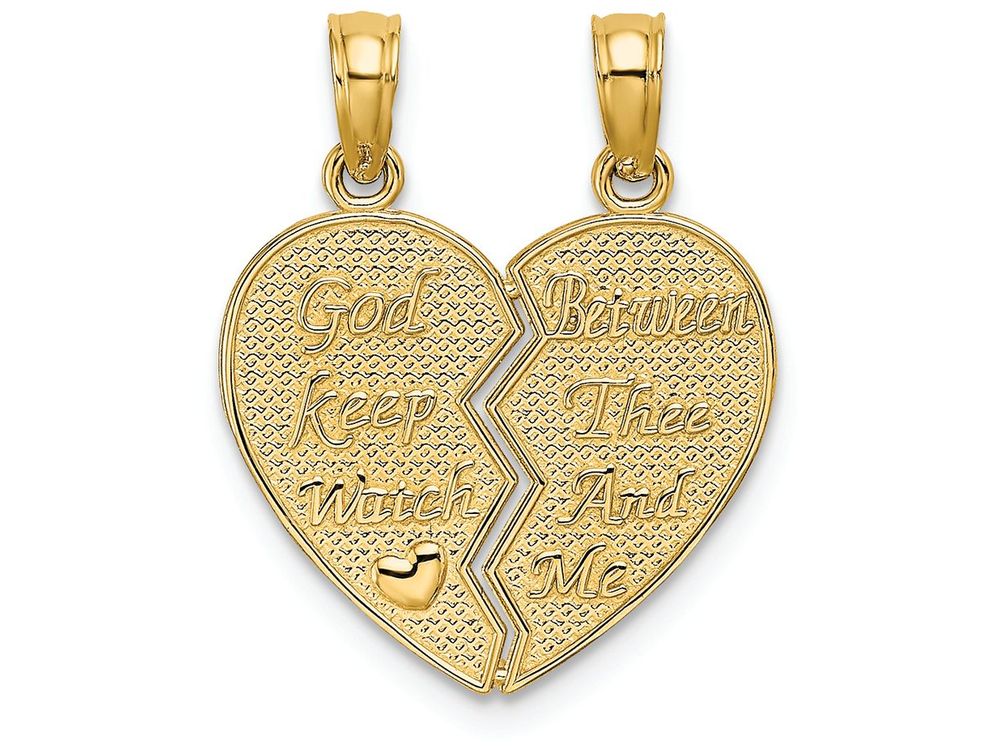 FJC Finejewelers 14k Yellow Gold Break-apart Keep Watch Over Me Charm