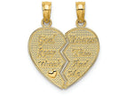 FJC Finejewelers 14k Yellow Gold Break-apart Keep Watch Over Me Charm