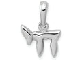 FJC Finejewelers 14k White Gold Chai (life) Charm