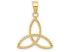 FJC Finejewelers 14k Yellow Gold 3 Point Bright Cut Open Star Charm