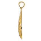 FJC Finejewelers 14k Yellow Gold Polished Textured Filigree Teardrop Charm