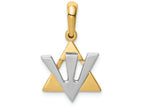FJC Finejewelers 14k Star Of David with Shin Charm