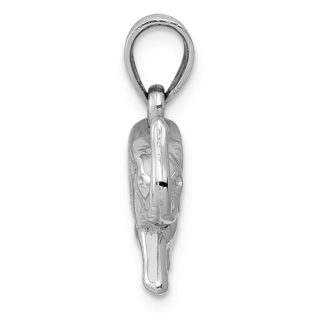 FJC Finejewelers 14k White Gold Polished Elephant Charm
