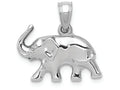 FJC Finejewelers 14k White Gold Polished Elephant Charm