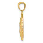 FJC Finejewelers 14k Yellow Gold Polished Large Sand Dollar Charm
