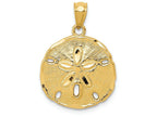 FJC Finejewelers 14k Yellow Gold Polished Large Sand Dollar Charm