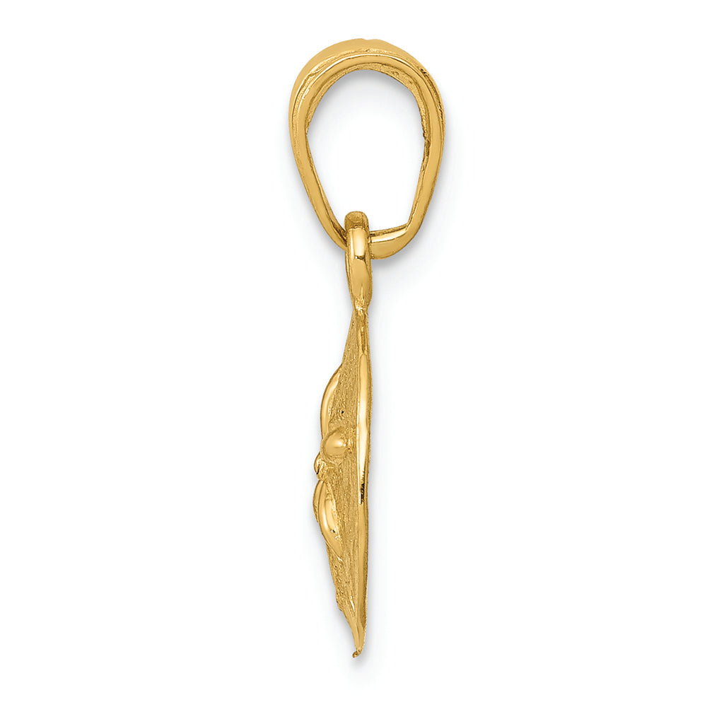 FJC Finejewelers 14k Yellow Gold Polished Sand Dollar Charm