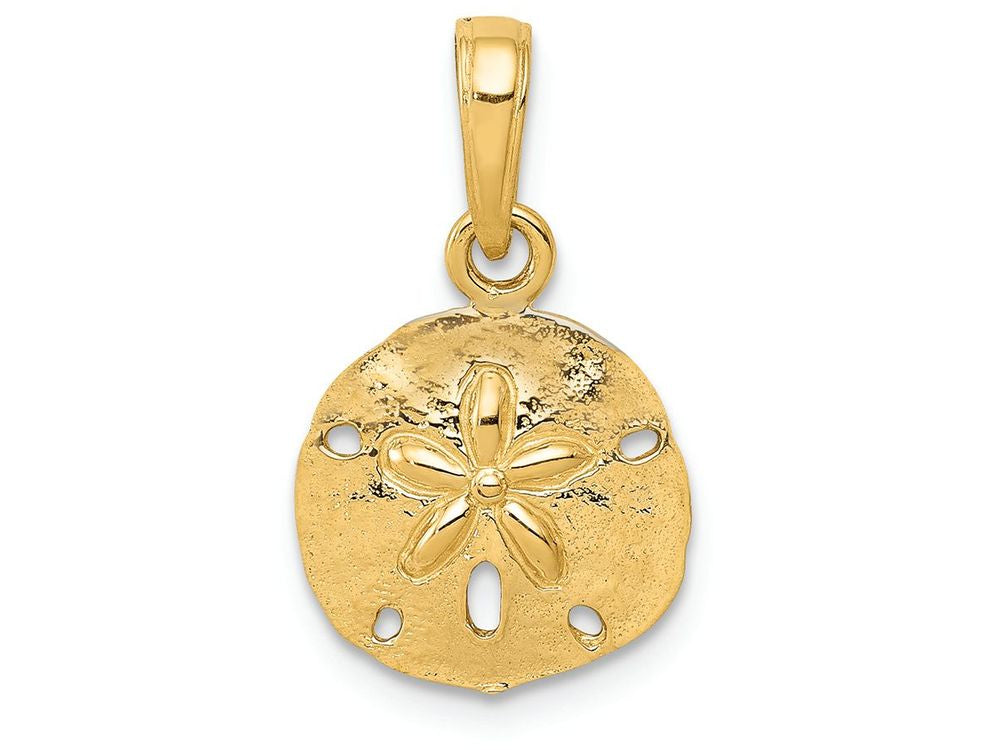 FJC Finejewelers 14k Yellow Gold Polished Sand Dollar Charm