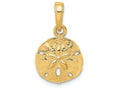 FJC Finejewelers 14k Yellow Gold Polished Sand Dollar Charm