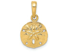 FJC Finejewelers 14k Yellow Gold Polished Sand Dollar Charm