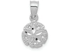 FJC Finejewelers 14k White Gold Sand Dollar Charm