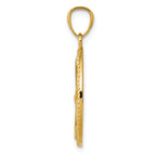 FJC Finejewelers 14k Yellow Gold Polished Anchor with Rope Oval Charm