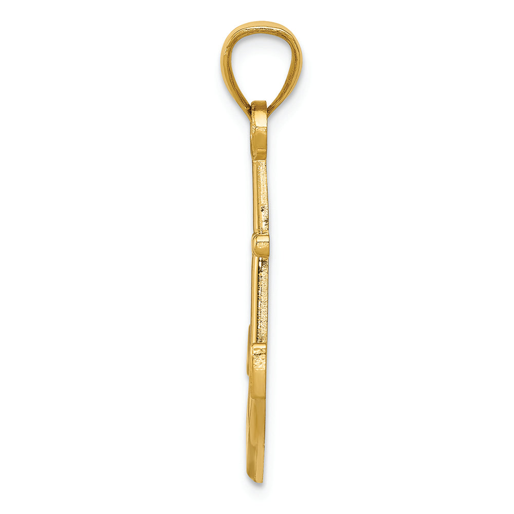 FJC Finejewelers 14k Yellow Gold Polished Anchor Charm