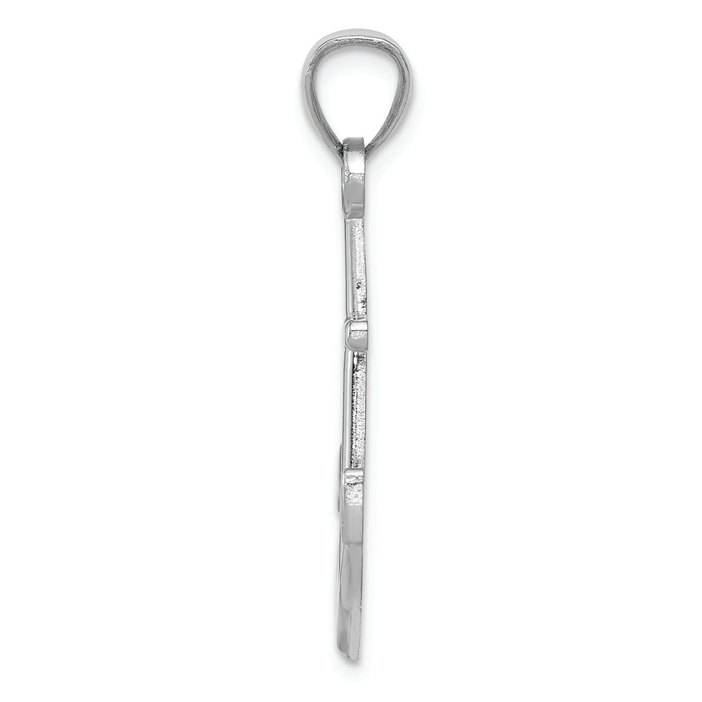 FJC Finejewelers 14k White Gold Gold Polished Anchor Charm