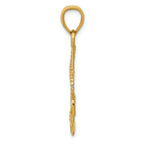 FJC Finejewelers 14k Yellow Gold Polished Anchor with Rope Charm