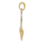 FJC Finejewelers 14k with Y Gold Polished Anchor with Rope Charm
