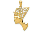 FJC Finejewelers 14k Yellow Gold Nefertiti Profile Charm