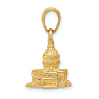 FJC Finejewelers 14k Yellow Gold 3d Washington D.c. Capital Building Charm
