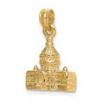 FJC Finejewelers 14k Yellow Gold 3d Washington D.c. Capital Building Charm