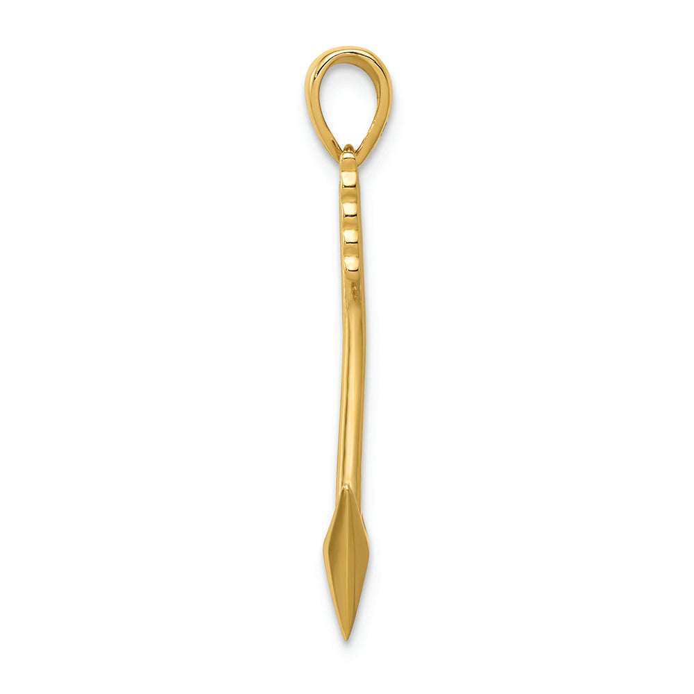 FJC Finejewelers 14k Yellow Gold Polished Arrow Charm