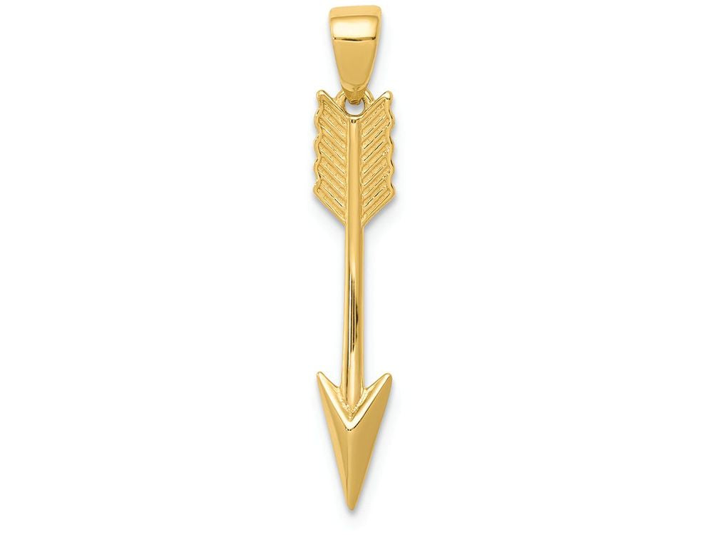 FJC Finejewelers 14k Yellow Gold Polished Arrow Charm