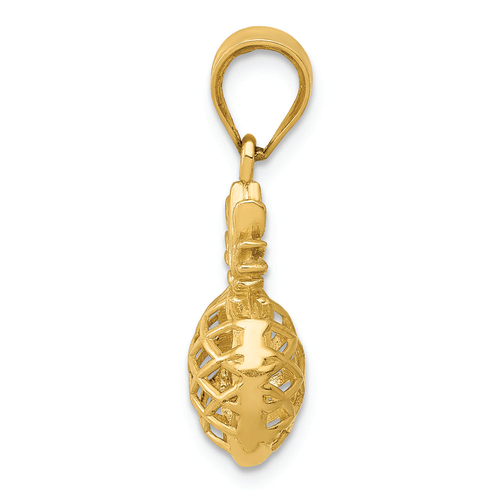 FJC Finejewelers 14k Yellow Gold Polished 3d Pineapple Charm