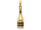 FJC Finejewelers 14k Yellow Gold Polished 3d Enameled Champagne Bottle Charm