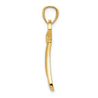 FJC Finejewelers 14k Yellow Gold Polished Ribbon Bow Charm