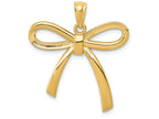 FJC Finejewelers 14k Yellow Gold Polished Ribbon Bow Charm