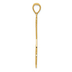 FJC Finejewelers 14k Yellow Gold Large Guitar with Strap Textured Charm