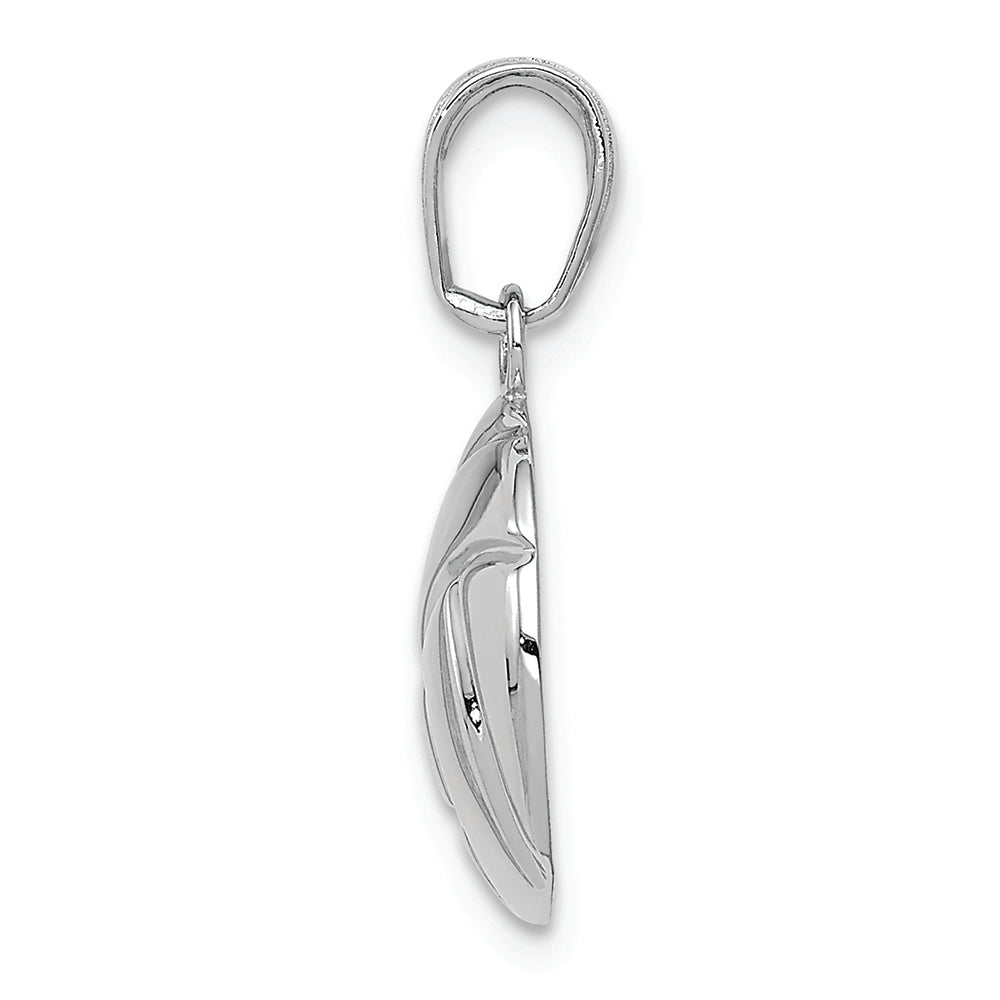 FJC Finejewelers 14k White Gold Gold Polished Volleyball Charm