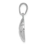 FJC Finejewelers 14k White Gold Gold Polished Volleyball Charm